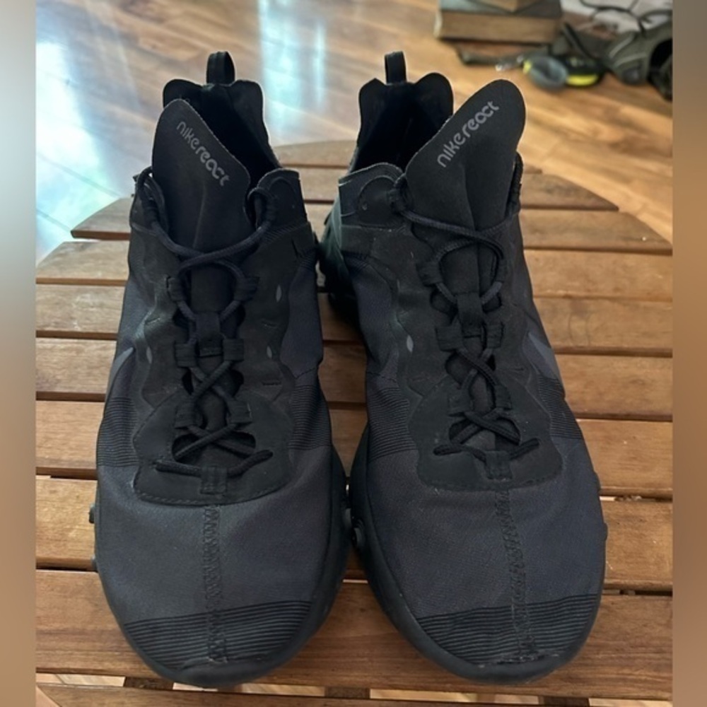 Nike React Element 55 Black Monochrome Size 12.5.… - image 1